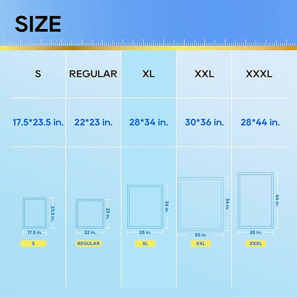 HONEY CARE All-Absorb, X-Large 28" x 34", 40 Count, Dog and Puppy Training Pads, Ultra Absorbent and Odor Eliminating, Leak-Proof 5-Layer Potty Training Pads with Quick-Dry Surface, Blue