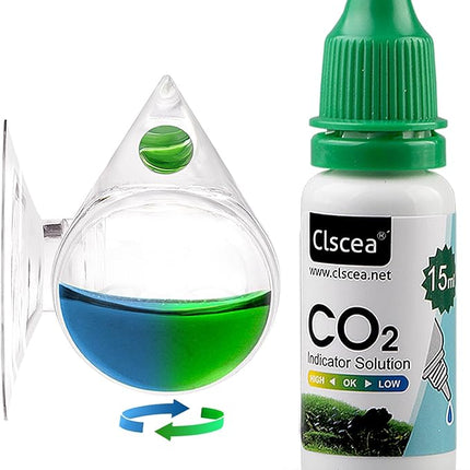 Aquarium CO2 Acrylic Drop Checker CO2 Indicator (Tear Drop & 15ml)