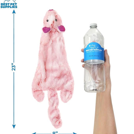 Best Pet Supplies Interactive Squeaky Dog Chew Toy, Ideal Dog Toys for Chewers, Small, Medium & Large Dogs, and Fetch Lovers - Pack of 4 (Various Style-Color), Large