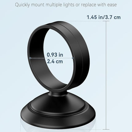 Pawfly 6 Pcs Fish Tank Tube Light Suction Cups Aquarium Suction Cups for 1" to 1.5" Wide Aquarium Tube Light Holders Suckers with 1 Inch Elastic Rubber Ring (Not for Airline Tubing)