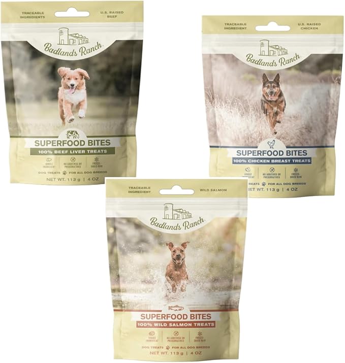 4 oz. Beef Liver, Wild Salmon, Chicken Breast, Superfood Bite Bundle