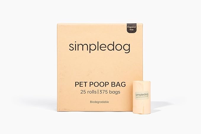 The #1 Poop Bag for the Environment. Period! Biodegradable & Compostable Dog Poop Bags – 375 Count (25 Rolls) Extra Thick 100% Leak Proof | TUV OK Compost & BPI Certified | Mixed Black & Cream