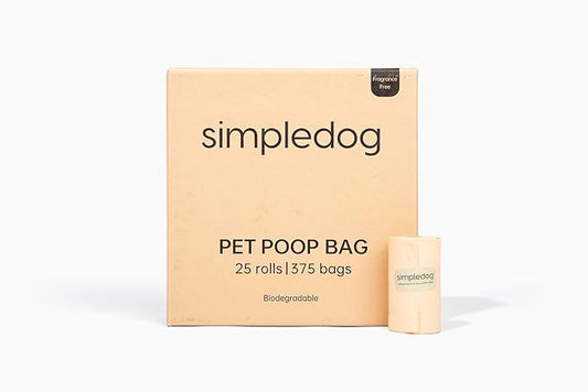 The #1 Poop Bag for the Environment. Period! Biodegradable & Compostable Dog Poop Bags – 375 Count (25 Rolls) Extra Thick 100% Leak Proof | TUV OK Compost & BPI Certified | Mixed Black & Cream
