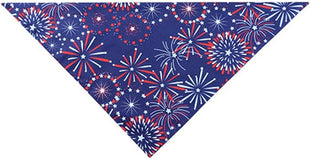 BinaryABC USA Flag Dog Bandana,American Flags Dog Bandana Pet Scarfs,4th of July American Independence Day Pet Decorations (Fireworks)