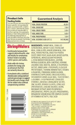 Tetra ShrimpWafers Complete Diet for Catfish and Loaches 3 Ounce