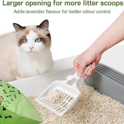 Strong Green Leak Proof Waste Bag for Dogs-270 Large Poop Bags,Biodegradable Dog Poo Bags with Corn Starch Blended Compostable Bag