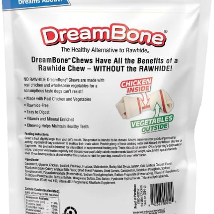 DreamBone Mini Chews, Made With Real Chicken, Rawhide Free Chews For Dogs, 24 Count