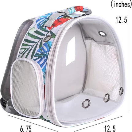 Bird Carrier Backpack with Rope Perch, Portable Bird Travel Carrier Backpack (Multi-Colored, Bird Carrier)