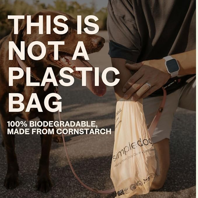 The #1 Poop Bag for the Environment. Period! Biodegradable & Compostable Dog Poop Bags – 375 Count (25 Rolls) Extra Thick 100% Leak Proof | TUV OK Compost & BPI Certified | Mixed Black & Cream