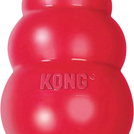 KONG Classic Stuffable Dog Toy - Fetch & Chew Toy for Dogs - Treat-Filling Capabilities & Erratic Bounce for Extended Play Time - Durable Natural Rubber Material - for Medium Dogs