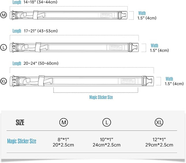 EXCELLENT ELITE SPANKER Tactical Dog Collar Nylon Adjustable Training Collar Military Dog Collar Heavy Duty Metal Buckle with Control Handle for Medium and Large Dogs with Patches(Grey-M)