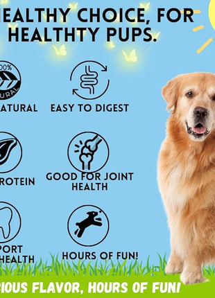 BULLYSTICKS & MORE 6 Inch Beef Collagen Rolls for Dogs (Regular Size - 12 Count) -Bones for Dogs - Dog Parents Choice - No Hide Beef Cheek Rolls