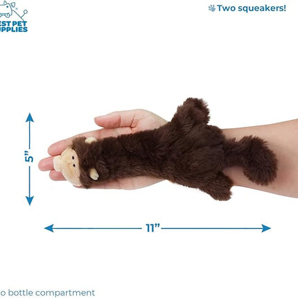 Best Pet Supplies Squeaky Dog Toys with Soft Durable Fabric for Small, Medium and Large Pets Interactive Toy for Indoor Play, Supports Active Biting and Play - Monkey, Small