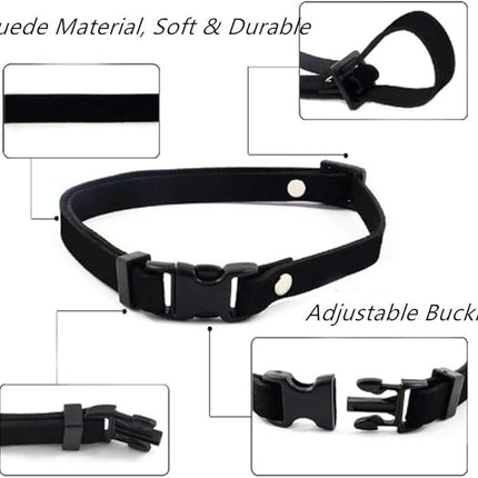 Everflowering Rose Flower Cat Dog Collar Bow Tie - Suede Puppy Necklace with Bell - Chihuahua Yorkie Girl Clothes Costume Outfits Accessory, Adjustable and Handmade (Purple, Size S)