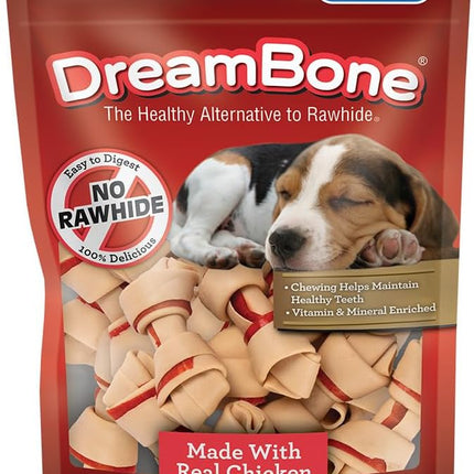 DreamBone Mini Chews, Made With Real Chicken, Rawhide Free Chews For Dogs, 24 Count