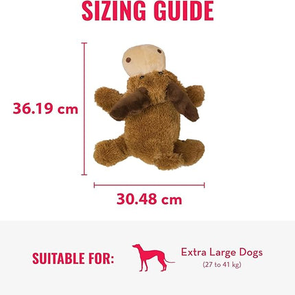 KONG Cozie Plush Dog Toy with Squeaker (Marvin The Moose, X Large)