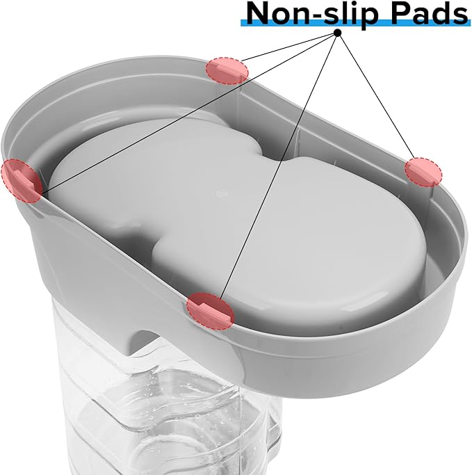 Kenond 9.5L Gravity Large Dog Feeder, Automatic Dog Food Dispenser, Suitable for Indoor/Outdoor