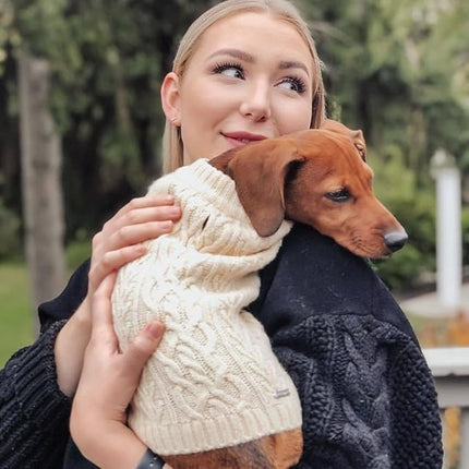 Blueberry Pet Dog Sweater - Award Winning Brand Dog Christmas Sweater, Super-Soft Yarn, Improved Design, Lightweight & Warm, Ideal for Small Dogs, Back Length 22", Chest Girth 30.25"-33"