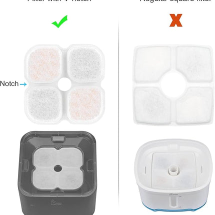 Crystal Cat Water Fountain Stainless Steel, 101oz/3L Pet Fountain with LED Light for Cats and Dogs (Grey)