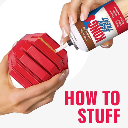 KONG Stuff-A-Ball - Durable Chew Toy for Dogs - Natural Rubber Dog Toy for Dental Health - Pet Toy for Chewing & Teeth Cleaning - Stuffable Toy for Dog Treats & Snacks - for Small Dogs