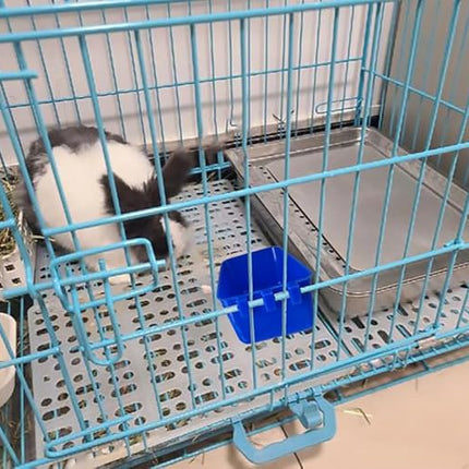 Pack of 20 Cage Cups Birds Feeders Seed Bowl Chicken Feeding Watering Dish Rabbit Water Food Hanging Wire Cages Box 16 oz Coop Cups for Pet Parrot Parakeet Game Fowl Poultry Pigeon