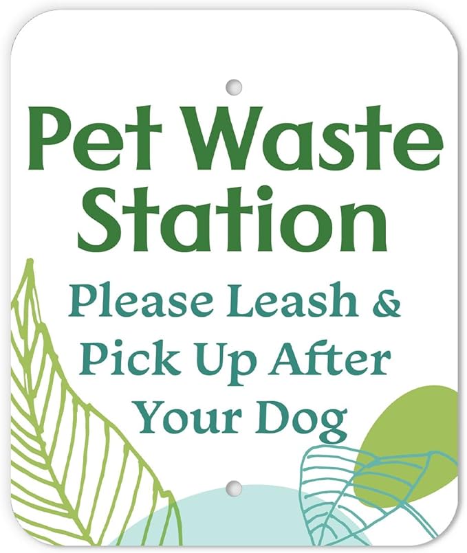 DISPENSE-ART™ collection "Watercolor Earth" - Custom UV printed design on rust-proof aluminum starter dog waste station/roll bag system - Includes 400 dog waste bags & 10x12 Sign