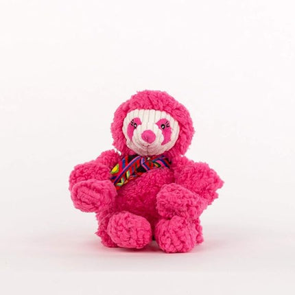 HuggleHounds Knottie Plush Dog Toy - Dog Stuffed Animal Toy, Puppy Toys, Squeaky Dog Toy for Small, Medium & Large Dogs, Soft, Durable Plush to Keep Them Busy - SEB Sloth, Small