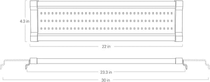 NICREW ClassicLED Gen 2 Aquarium Light, 18 Watts, Dimmable LED Fish Tank Light with 2-Channel Control, White and Blue LEDs, Size 24 to 30 Inch
