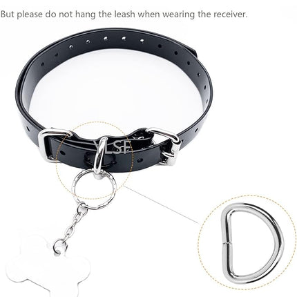 Dog Collar Strap for Most of Electronic Training Collar Receivers-Adjustable Durable Waterproof Odorless 3/4 Inch Collar Replacement for Barking Fence-Pet TPU Collar Strap