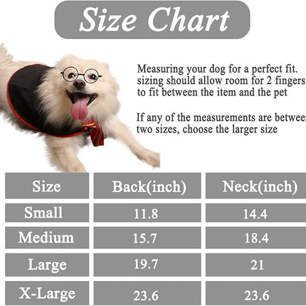 Halloween Dog Costume Pet Wizard Shirt Cat Soft Clothes for Dogs Cats Soft Hoodies with Glasses (Medium)