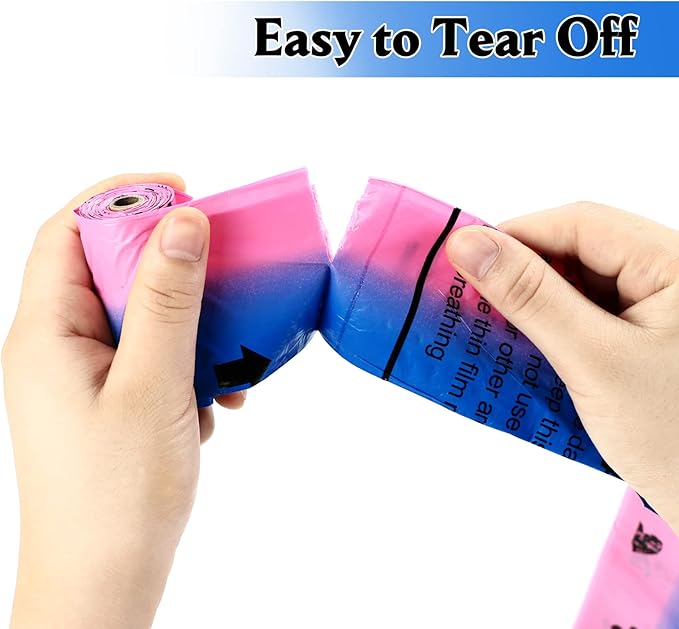 Dog Poop Bag Holder - Leak-Proof 60 Dog Waste Bags - Ultra Thick, Extra Large Poop Bags for Dogs