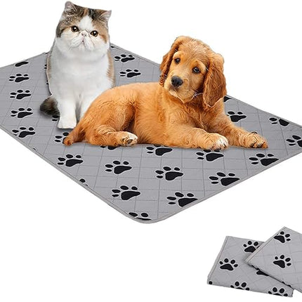 SPXTEX Dog Crate Pads Dog Pee Pads Rugs Washable Dog Pads, Non Slip Puppy Pee Pads for Small Dogs, Waterproof Pet Pad Rug, Dog Whelping Training Pads for Dogs, 2 Pieces, 27"x36"