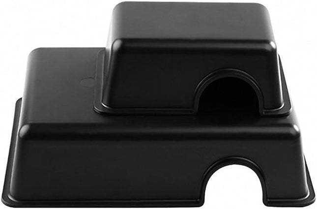 Hypeety Reptile Hide Box, Small Animal Hideaway, Hides with Texture Help Peeling, for Snakes, Lizards, Leopard Gecko (S & M)