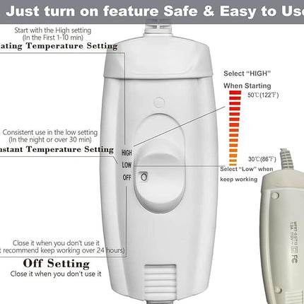 Extra Large Pet Heating Mat for Dogs and Cats - Waterproof, Indoor/Outdoor Dog Heating Pad - Easy Clean