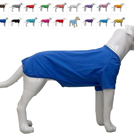 Lovelonglong Pet Clothing Dog Costumes Basic Blank T-Shirt Tee Shirts for Medium Dogs Blue XXL