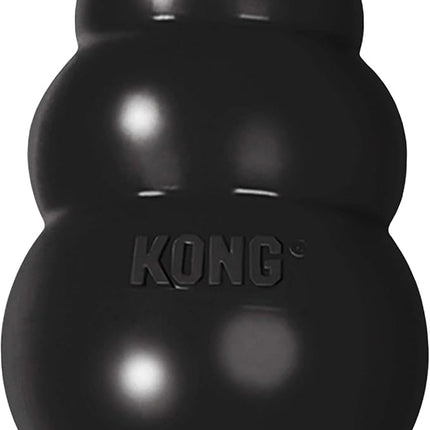 KONG Extreme Dog Toy - Fetch & Chew Toy - Treat-Filling Capabilities & Erratic Bounce for Extended Play Time Most Durable Natural Rubber Material - for Power Chewers - for Small Dogs