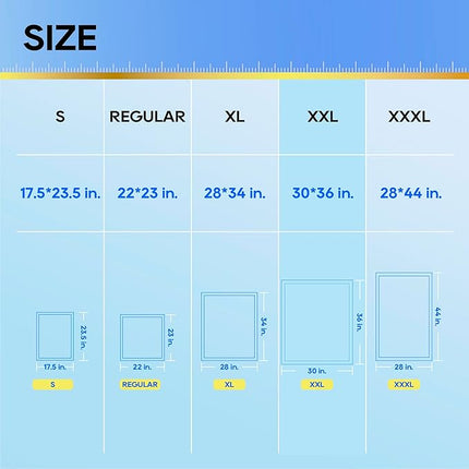 HONEY CARE All-Absorb, XXL 30"x36", 30 Count, Dog and Puppy Training Pads, Ultra Absorbent and Odor Eliminating, Leak-Proof 5-Layer Potty Training Pads with Quick-Dry Surface, Blue, A39