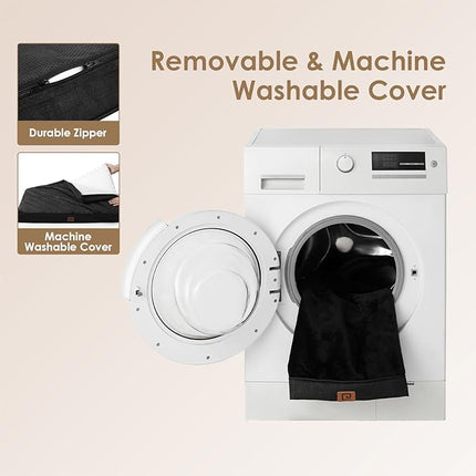 EHEYCIGA Waterproof Dog Bed Orthopedic 47"x29", Memory Foam Pet Bed for XXLarge Dog Bed, Washable Pet Mat with Removable Cover, Black