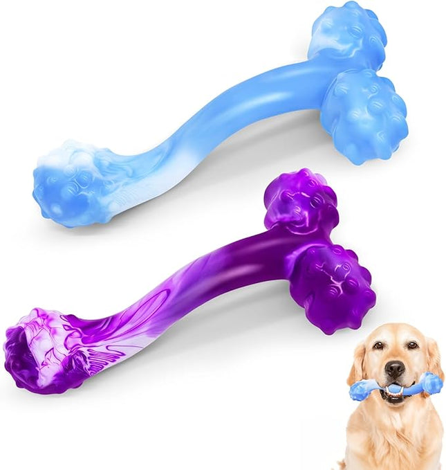 WinTour Indestructible Dog Bones for Aggressive Chewers, Tough Dog Toys for Aggressive Chewers, Durable Chew Toys for Medium & Large Breed, Heavy Duty, Strong & Indestructible Bones for Super Chewers