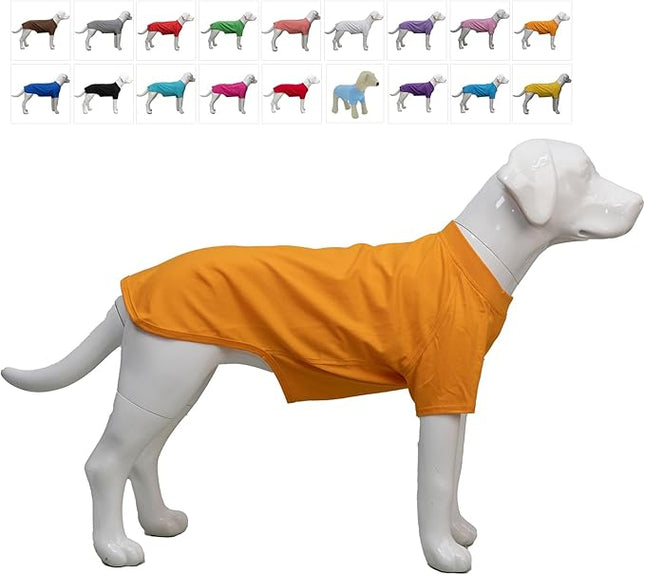Lovelonglong Bulldog Clothes Dog Clothing Blank T-Shirt Tee Shirts for French Bulldog English Bulldog American Pit Bull Pugs 100% Cotton Skin Care Orange B-XL