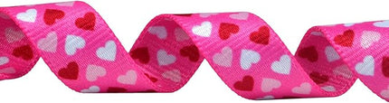 Dog Collar - Adjustable Heart Dog Collar - Love Theme - Perfect for Small Medium Large Dogs(Pink Heart,L)