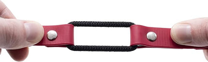 Educator Quick Snap Bungee Dog Collar, Biothane, Waterproof, Odorproof, Easy Connect and Disconnect Clasp and D Ring with Comfort Bungee Loop, Adjustable for Custom Fit, 3/4-Inch, Red