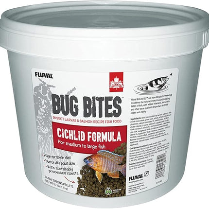 Fluval Bug Bites Cichlid Fish Food, Pellets for Medium to Large Sized Fish, 3.74 lb.