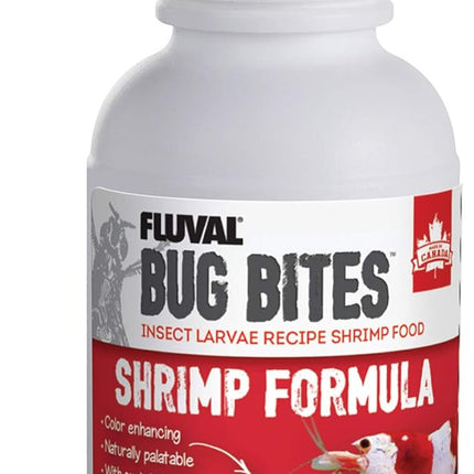 Fluval Bug Bites Fish Food for Shrimp, Granules for Small to Medium Sized Fish, 1.06 oz., A6931, Brown