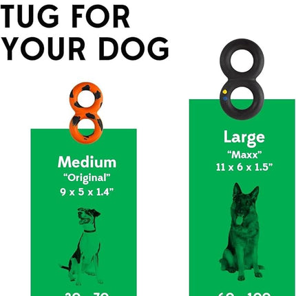 Goughnuts — Dog Toys for Aggressive Chewers | Virtually Indestructible Pull Toy for Breeds Such as Pit Bulls and German Shepherds | Heavy Duty Tug Dog Toy | Medium | Pink