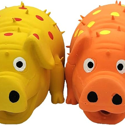 2 Pack Latex Pig Dog Toys That Oinks for Small Medium Large Dogs