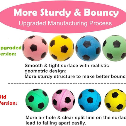 Foam Soccer Balls Cat Toys 100 Pack - Soft Cat Sponge Balls Toys for Indoor Cats, 1.65", Present Box.