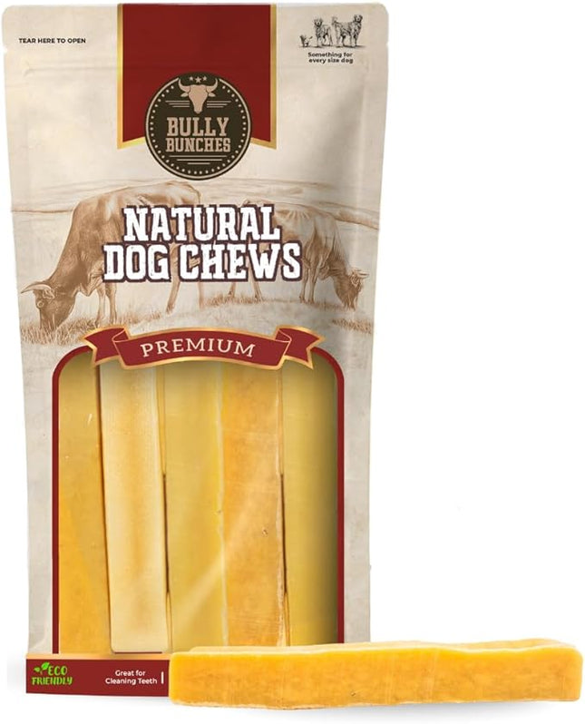 Bully Bunches Small Authentic Yak Cheese Himalayan Chews for Small Dogs & Puppies - All Natural Dog Treat Dental Chews, Made with Real Yak Milk for Teething - Lactose & Rawhide Free (6 Pk)