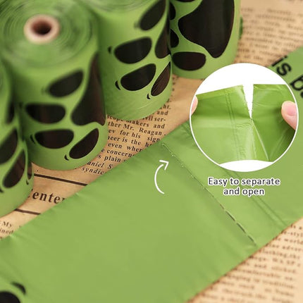 Poop Bags for Dogs, 225 Count Dog Bags for Poop, Unscented 15 Refill Rolls, 9" X 13" Thick Doggy Bag by PobbY