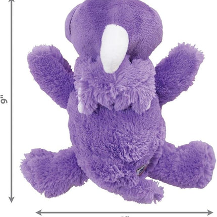 KONG Cozie Plush Dog Toy with Squeaker (Rosie The Rhino, Medium)